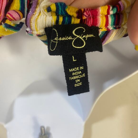 Jessica Simpson Two Piece Set Archer Skort and Halter Top in Torrid Stripe Sz L - Picture 8 of 14